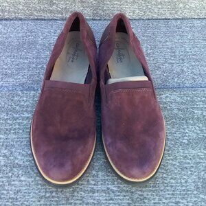 Clarks Women's Shoes 8,5 Puprle Plum Platform Wedge Fall "Sharon Dolly"